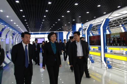 威海市委副书记、市长张惠（原青岛市委常委、副市长）和青岛市委常委、市委秘书长王鲁明视察指导工作