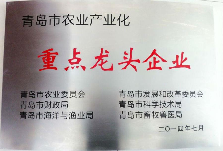 华体育app官网入口药业集团荣获 “青岛市农业产业化重点龙头企业”荣誉称号
