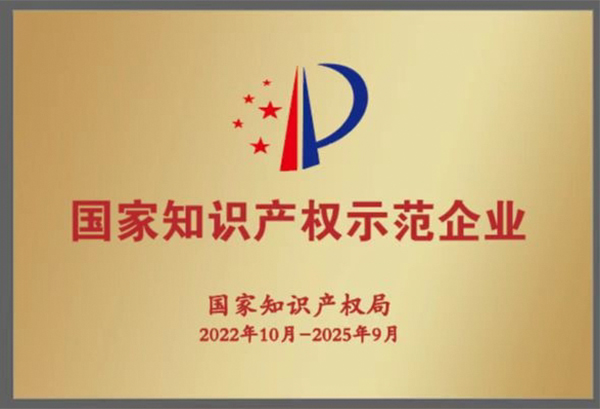 ：兀〖呕衿2022年度国家知识产权示范企业